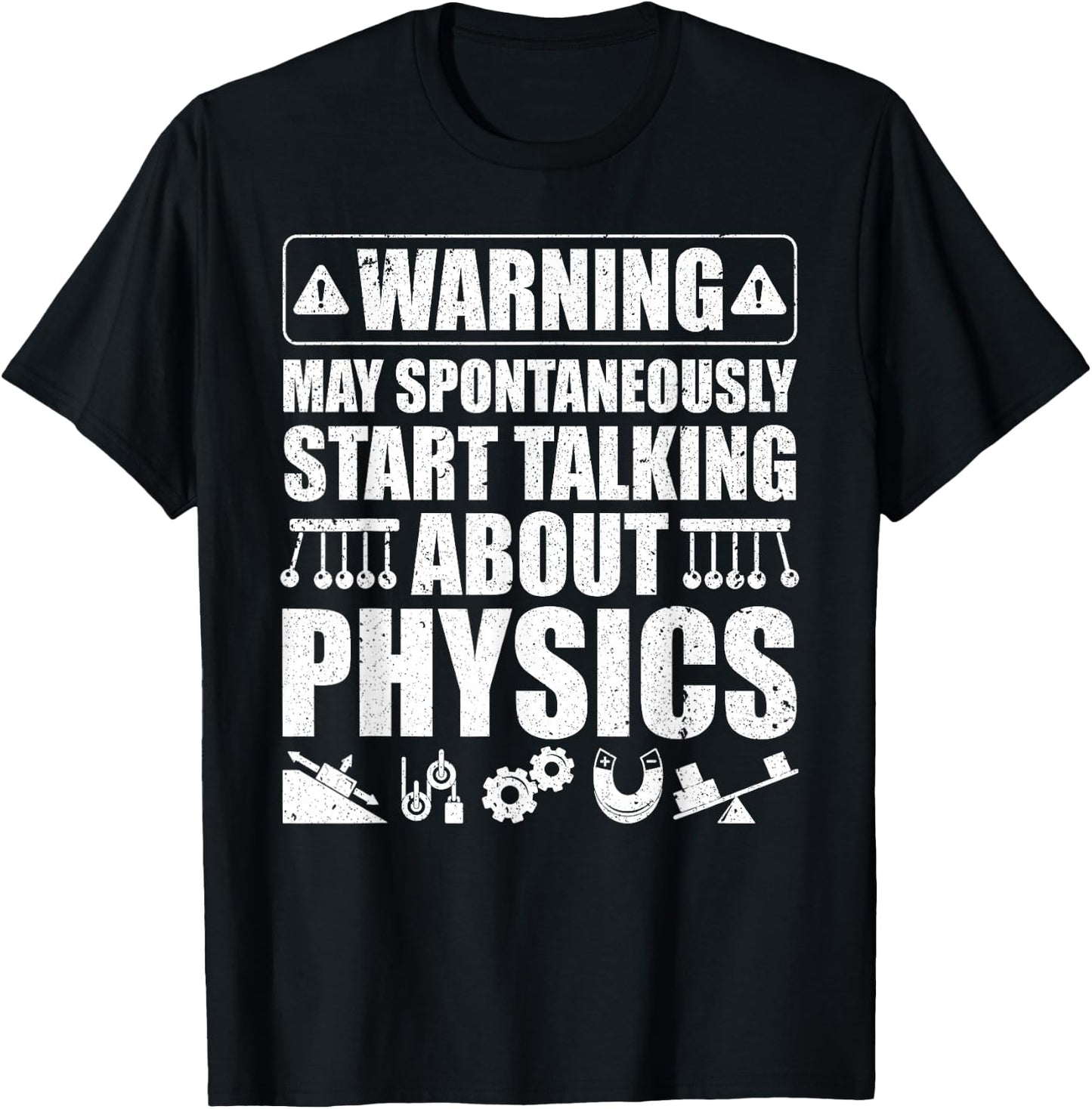 Cute Physics Art Women Physics Teacher Geeky Science T-Shirt - T-Shirt | Black