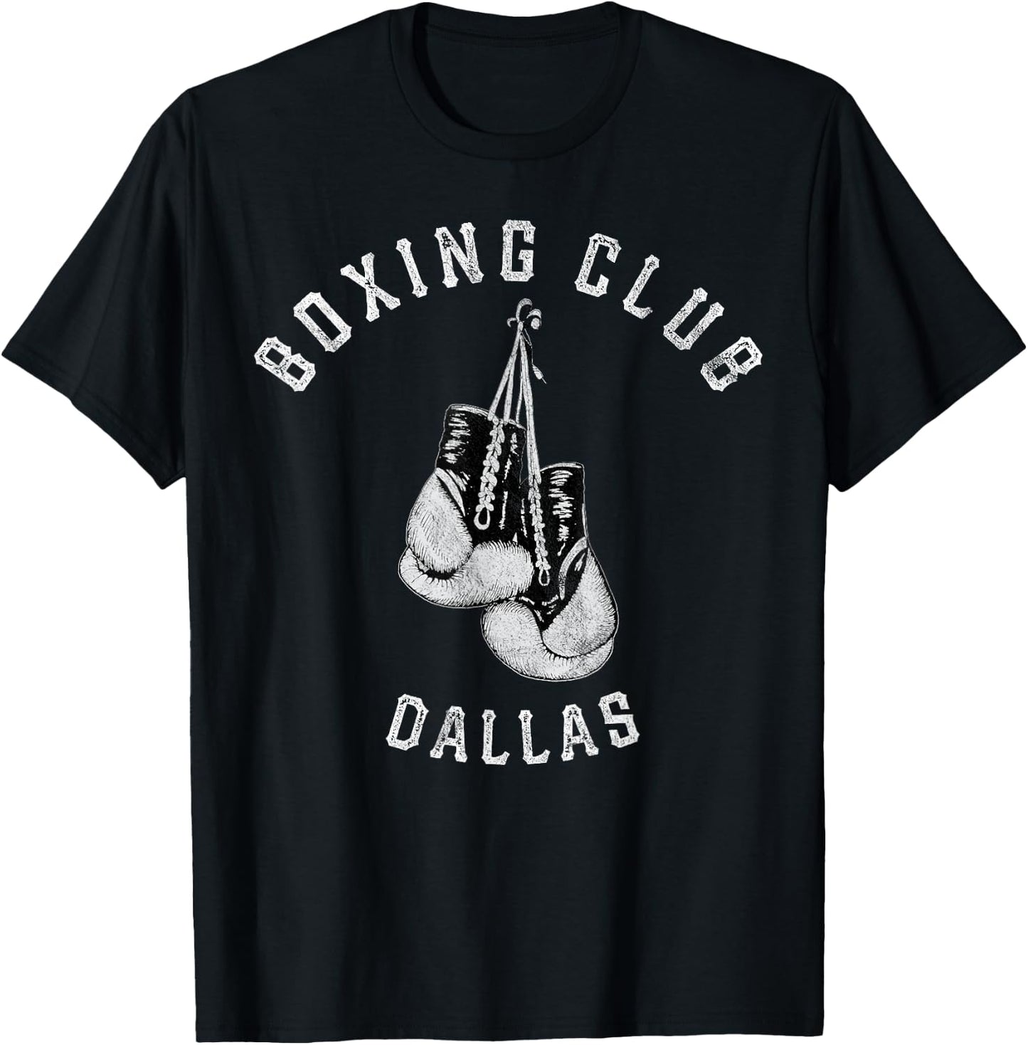 Boxing Club Dallas Gloves Fighter T-Shirt - T-Shirt | Black