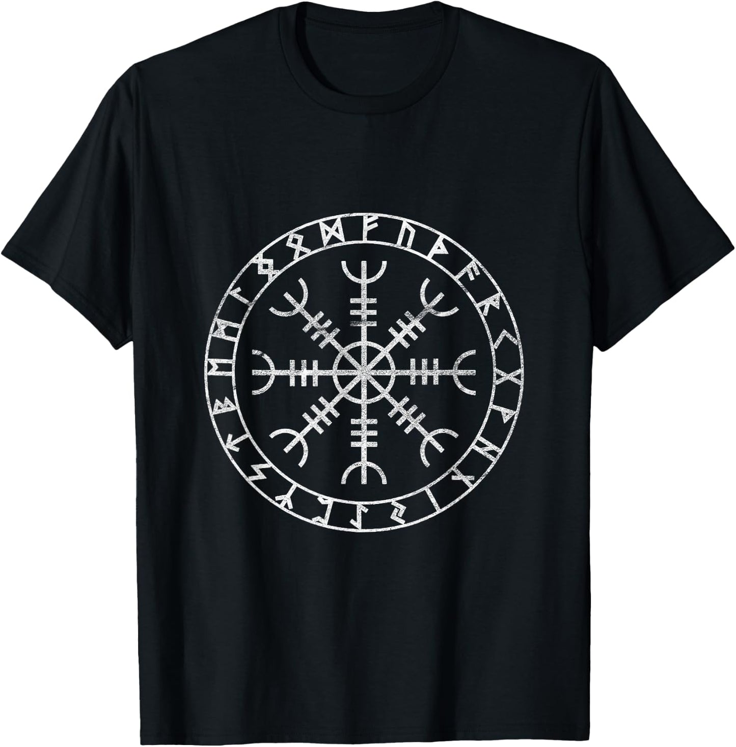 Viking Compass Inselland T-Shirt - T-Shirt | Black