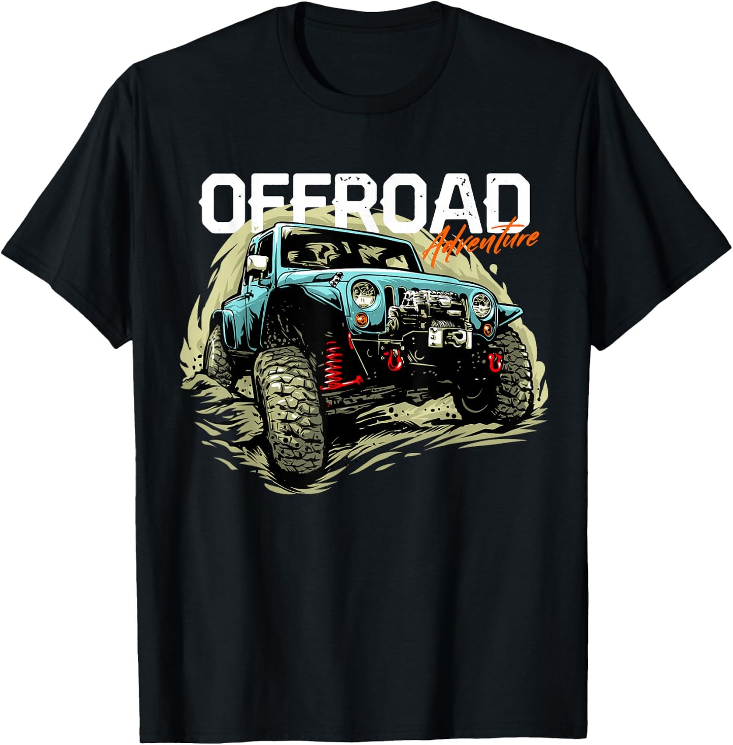 Offroad Adventure | Off Roading Offroad 4x4 SUV T-Shirt - T-Shirt | Black