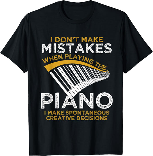 Keyboard Pianist Gifts Music Musician Piano T-Shirt - T-Shirt | Black