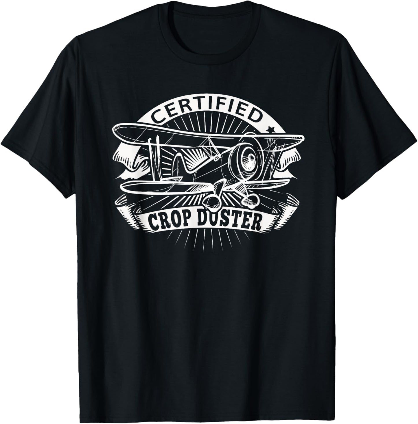 Farting Fart Shirt Funny Crop Duster T Shirt Farming T-Shirt - T-Shirt | Black