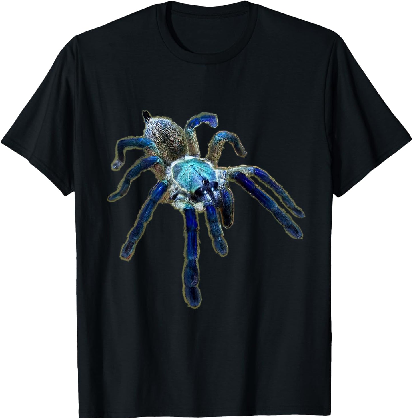 Socotra Island Blue Baboon Tarantula Spider (M. balfouri) T-Shirt - T-Shirt | Black