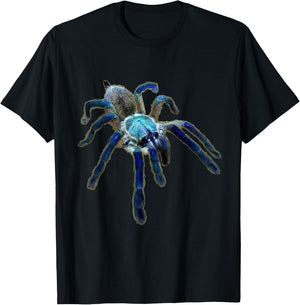 Socotra Island Blue Baboon Tarantula Spider (M. balfouri) T-Shirt - T-Shirt | Black