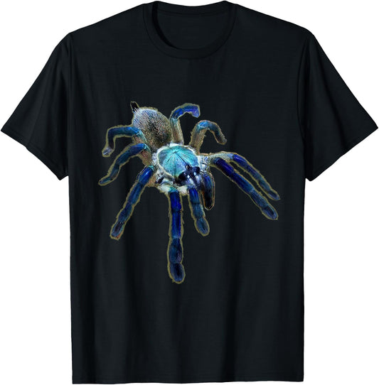Socotra Island Blue Baboon Tarantula Spider (M. balfouri) T-Shirt - T-Shirt | Black