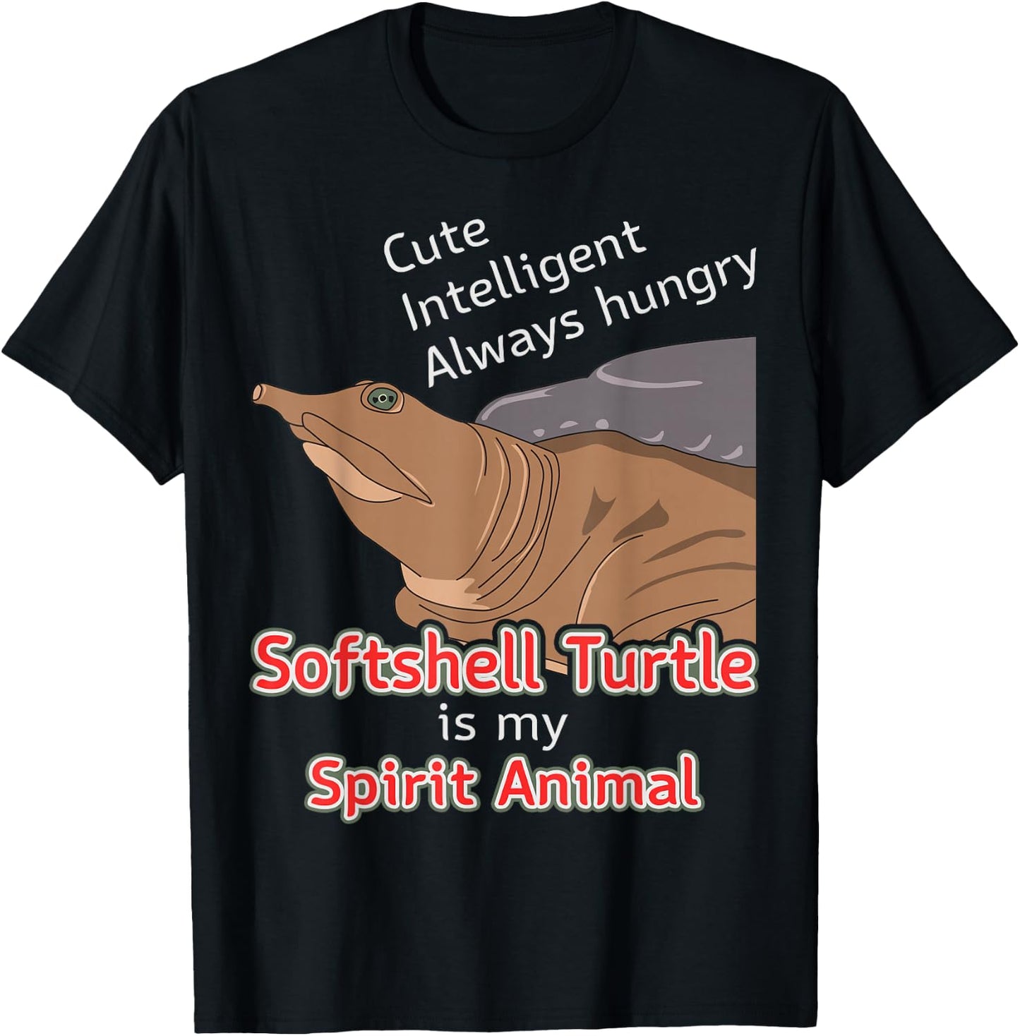 Softshell Turtle Apalone Spirit Animal Softshell T-Shirt - T-Shirt | Black