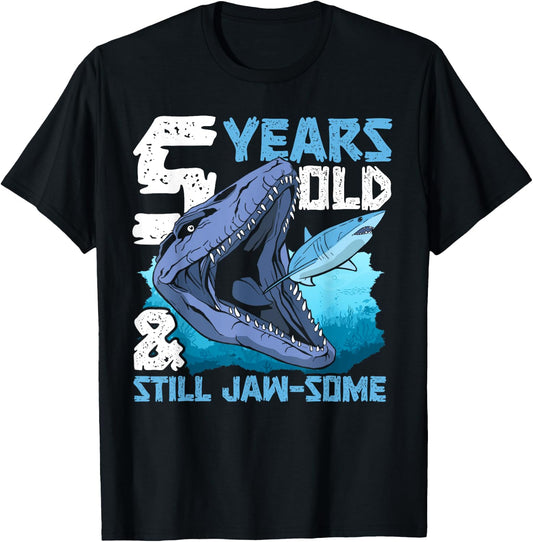 Marine Reptile Mosasaur Paleontology Prehistoric Mosasaurus T-Shirt - T-Shirt | Black