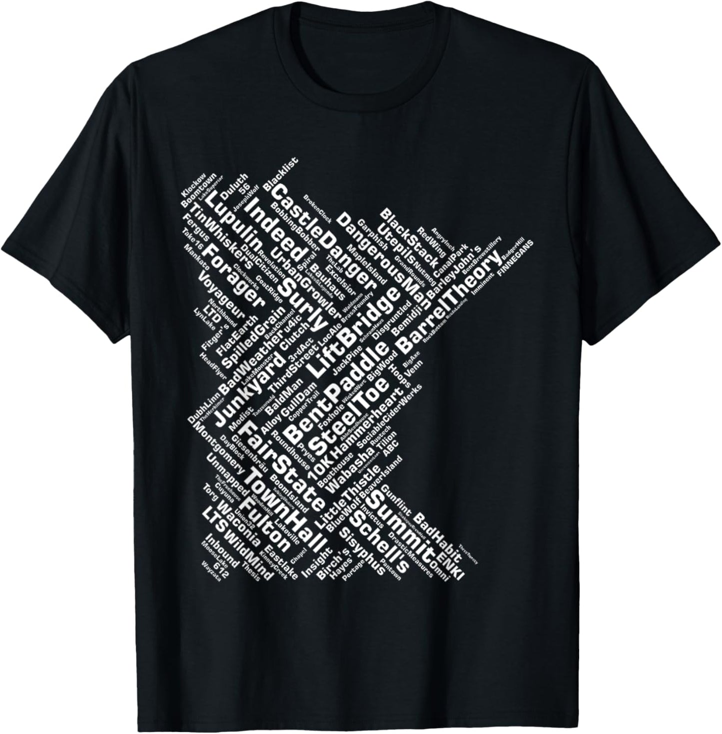 Minnesota Breweries T-Shirt - T-Shirt | Black