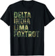 Military Camouflage Delta India Lima Foxtrot DILF T-Shirt - T-Shirt | Black