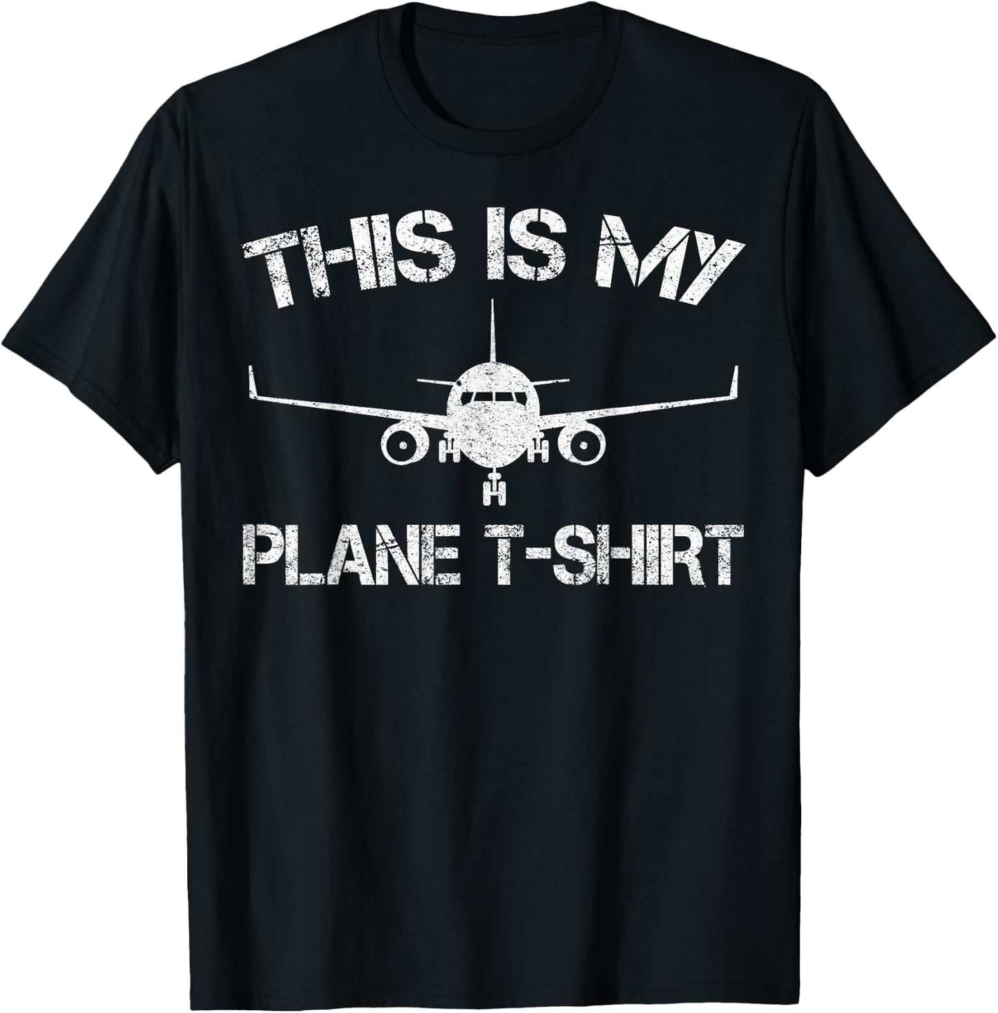 This is My Plane Airplane Pilot Gifts T-Shirt - T-Shirt | Black