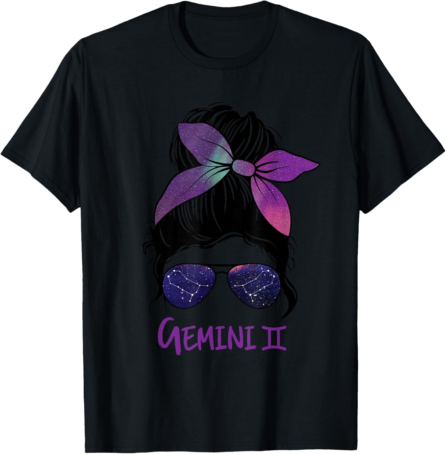 Gemini, Girl, Birthday, Gemini, Woman, Zodiac Sign T-Shirt - T-Shirt | Black