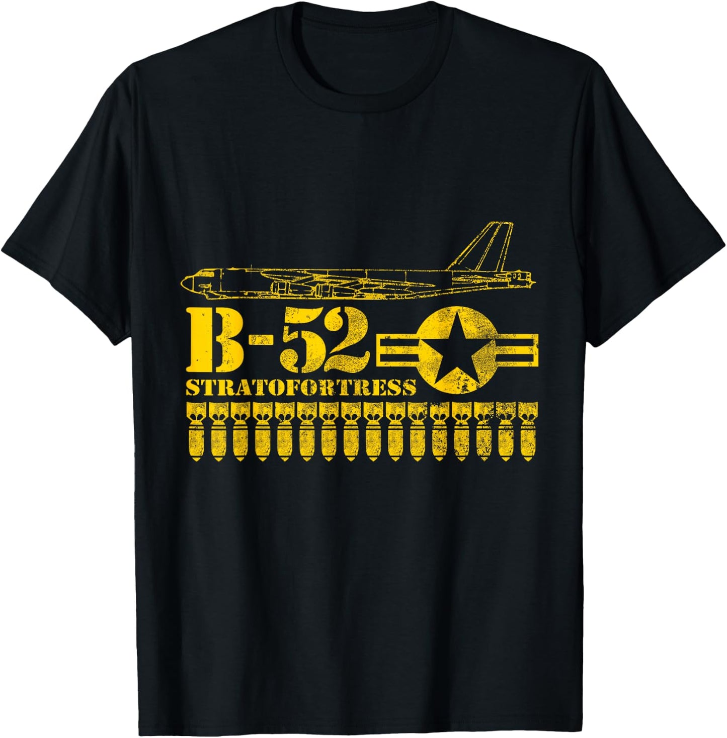 B-52 Stratofortress Air Force Bomber T-Shirt - T-Shirt | Black