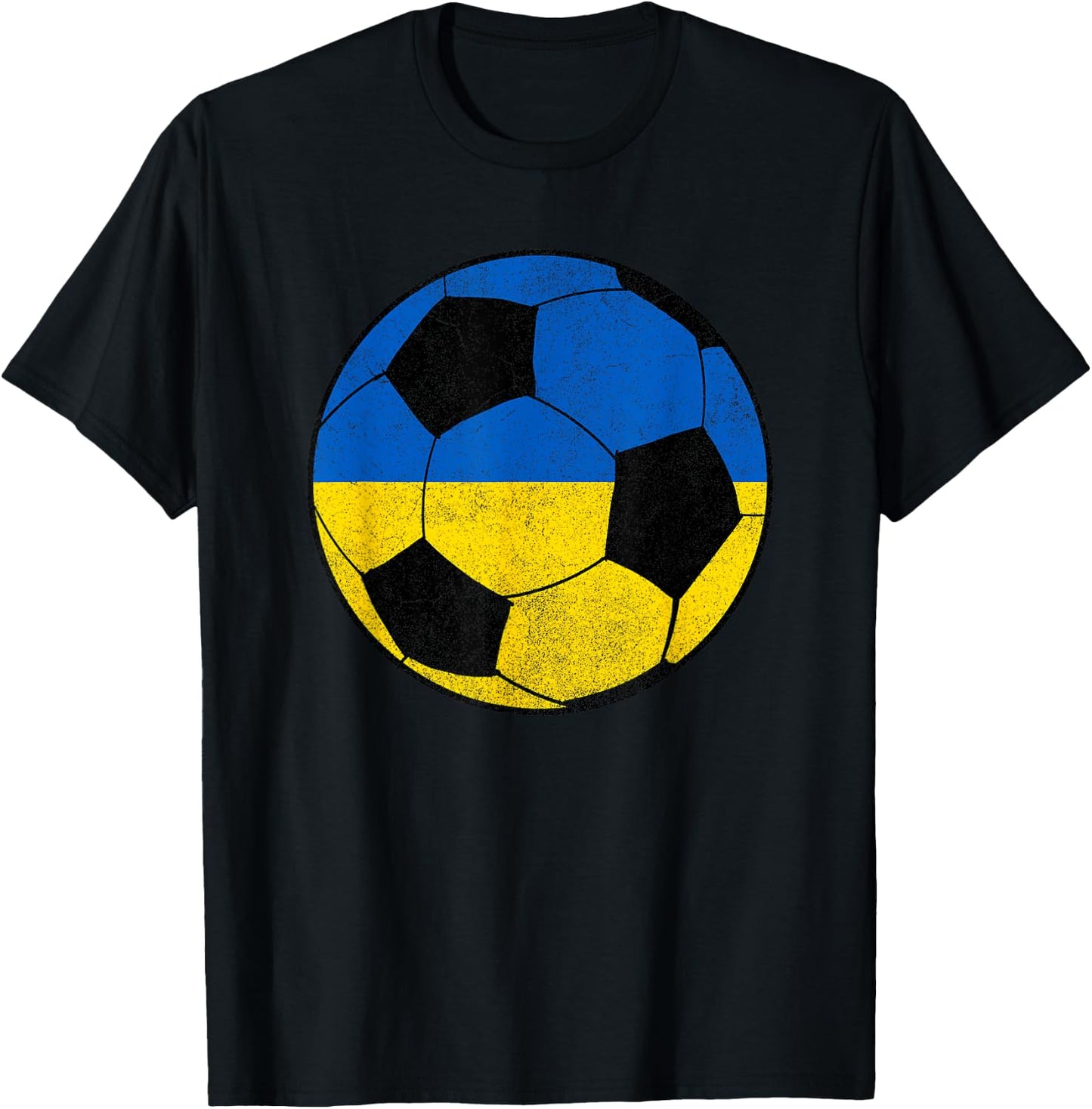 Vintage Soccer Shirts, Men Kid Boy Soccer Jersey Ukraine T-Shirt - T-Shirt | Black