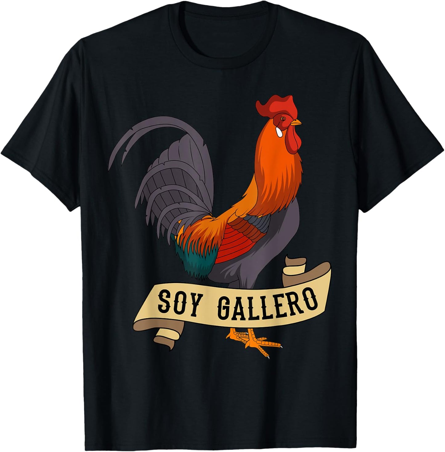Soy Gallero Rooster Chicken Farmer Poultry Lover T-Shirt - T-Shirt | Black