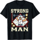 Bearded Strongman Carnival Party Circus Themed Apparel T-Shirt - T-Shirt | Black