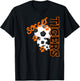 Tigers Soccer Ball Football Mascot Paw Prints T Shirt T-Shirt - T-Shirt | Black