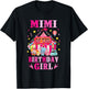 Mimi Of The Birthday Girl Circus Carnival Family Party T-Shirt - T-Shirt | Black