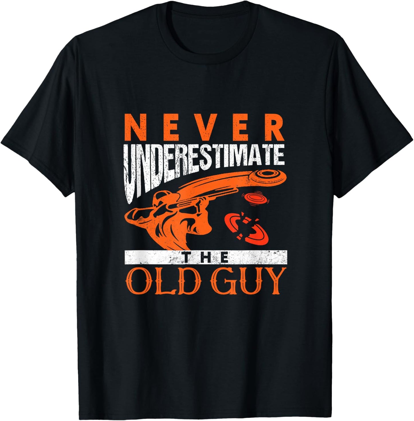 Skeet Shooting Never Underestimate The Old Guy Trap Shooters T-Shirt - T-Shirt | Black