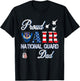Proud Air National Guard Dad Air Force Veterans Day T-Shirt - T-Shirt | Black