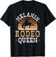 Melanin Rodeo Queen Bronc Rides African American Cowgirl T-Shirt - T-Shirt | Black