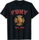 New York City FDNY Vintage Badge T-Shirt - T-Shirt | Black