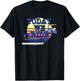 Retro Sunset Today We Ride Pontoon and Golf Cart Lake Life T-Shirt - T-Shirt | Black