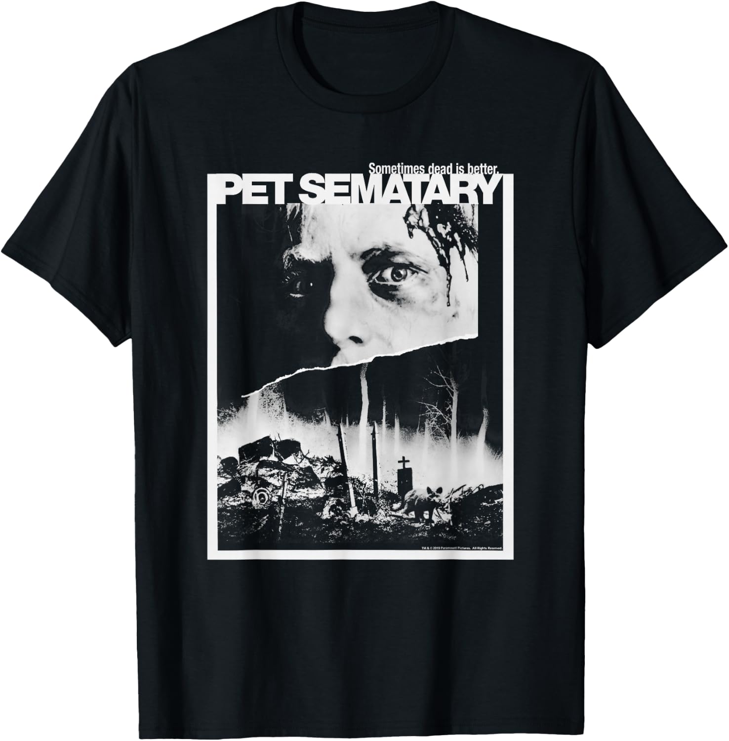 Pet Semetary Poster T-Shirt - T-Shirt | Black