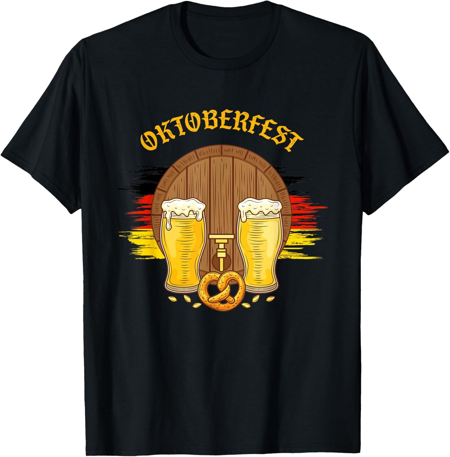 German Clothes American Oktoberfest Clothing Men Women T-Shirt - T-Shirt | Black
