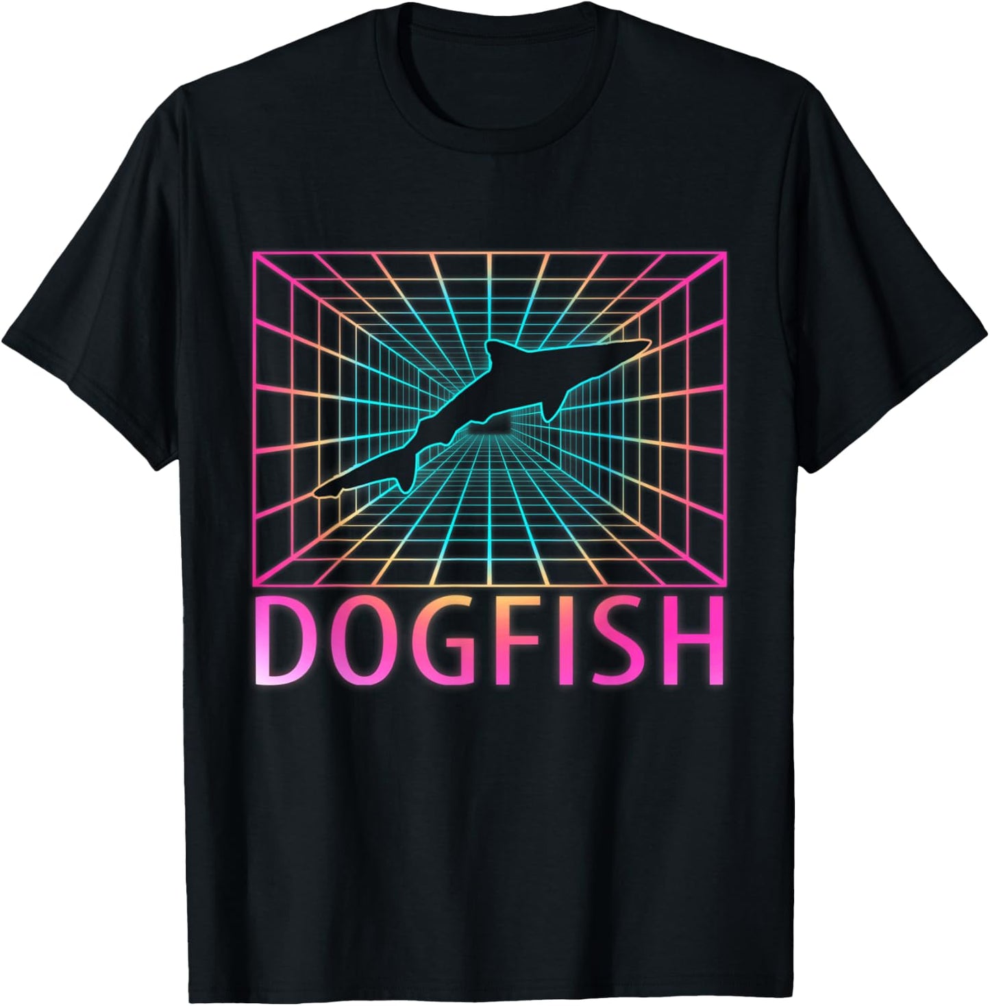 Dogfish Retro Gift T-Shirt - T-Shirt | Black