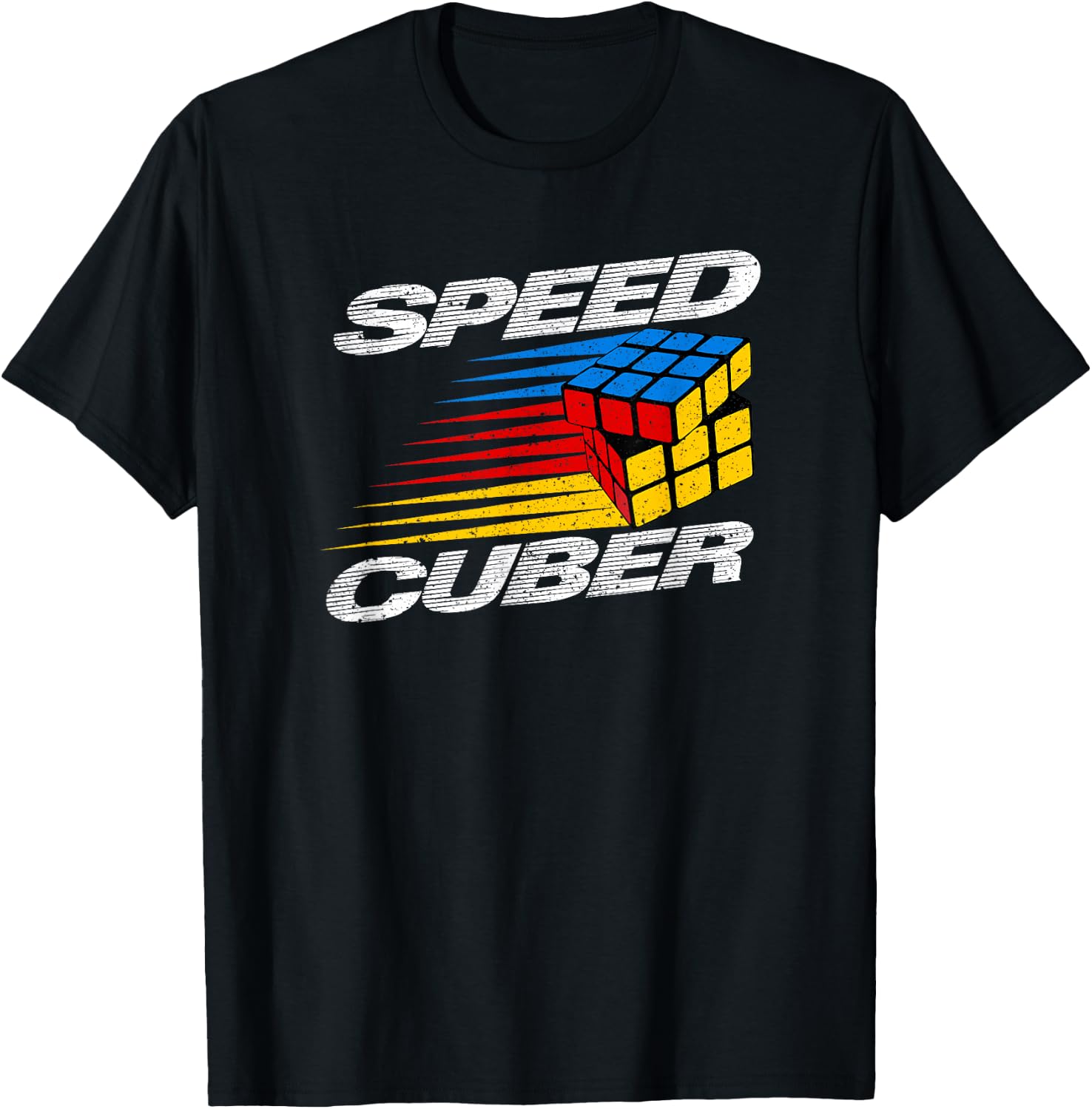 The Melting Cube - Competitive Speed Cubing Merch -Adults, Kids Black 3x3 Cube Math Game T-Shirt - T-Shirt | Black