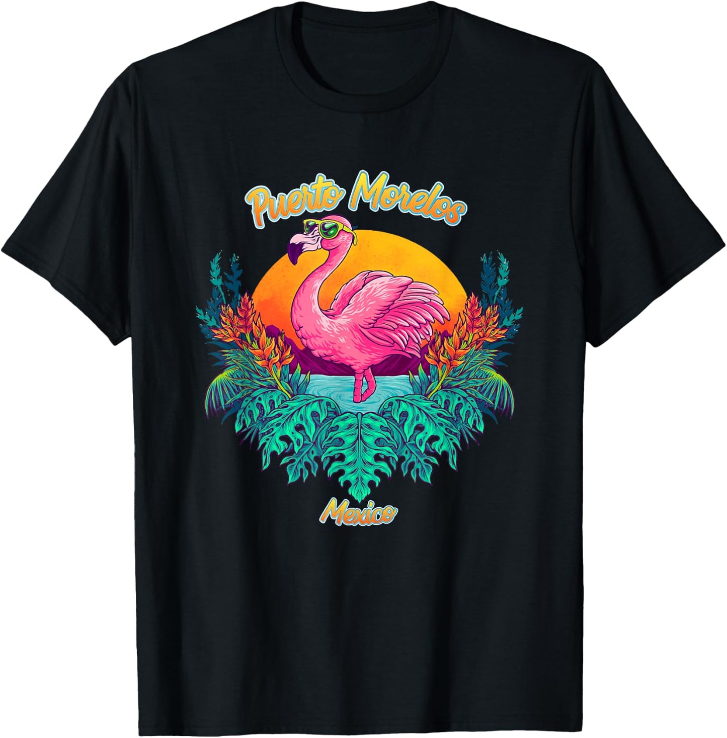 Puerto Morelos Souvenir - Mexico Reminder T-Shirt - T-Shirt | Black
