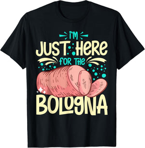 Bologna Meat Italy Sandwich Sausage Baloney Fried T-Shirt - T-Shirt | Black