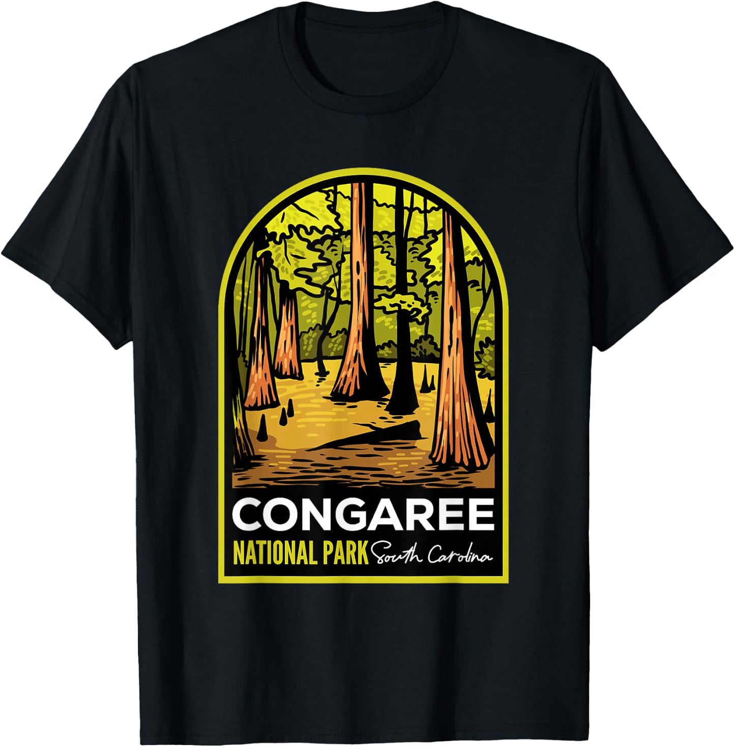 Congaree National Park SC T-Shirt - T-Shirt | Black