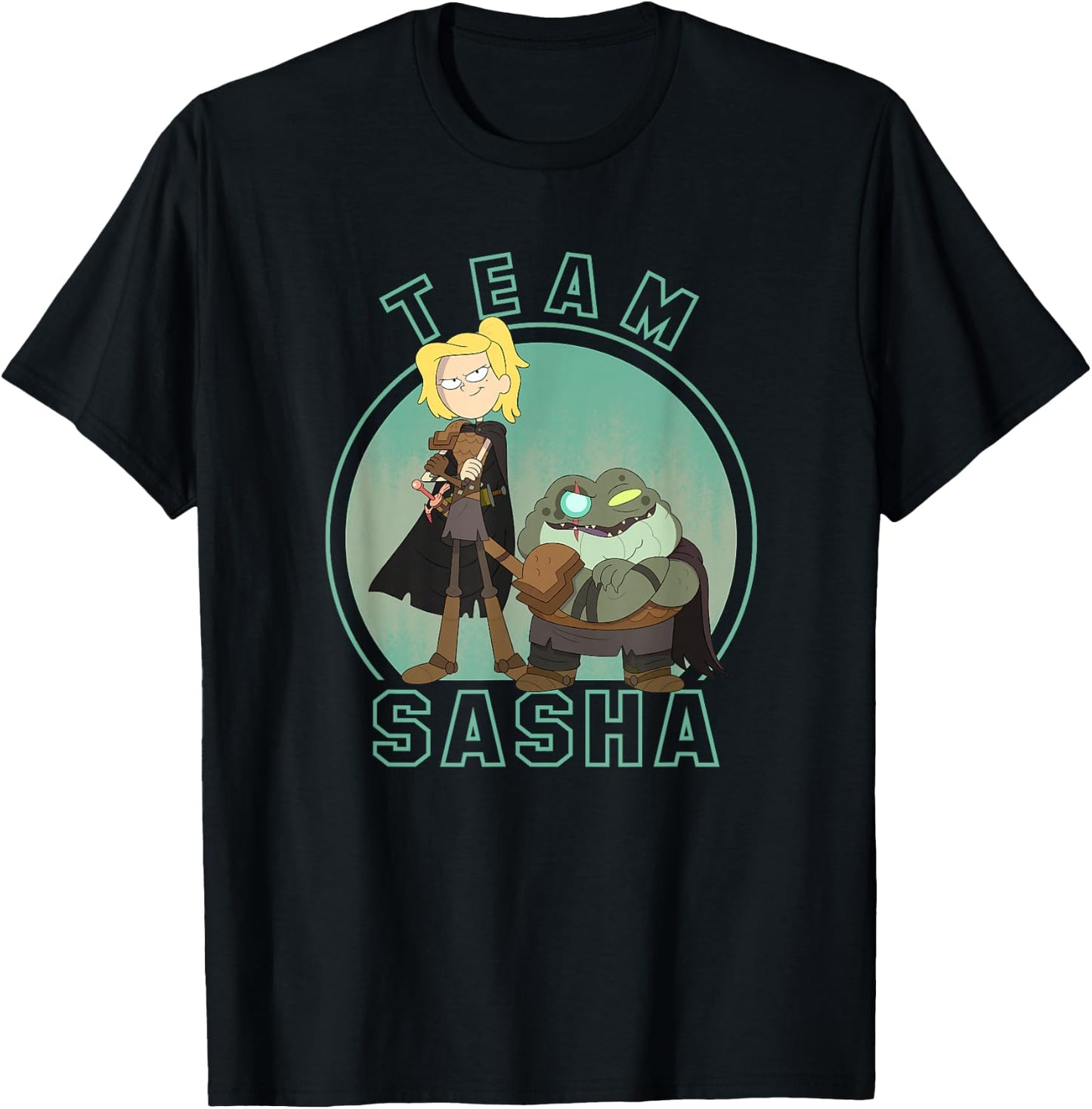 Disney Channel Amphibia Team Sasha T-Shirt - T-Shirt | Black