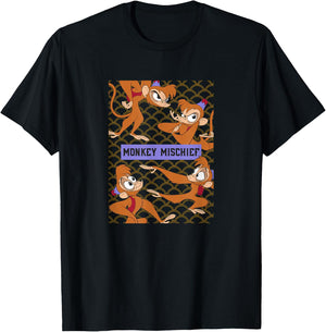 Disney Aladdin Abu Monkey Mischief T-Shirt - T-Shirt | Black