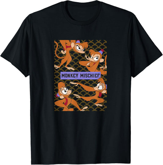 Disney Aladdin Abu Monkey Mischief T-Shirt - T-Shirt | Black
