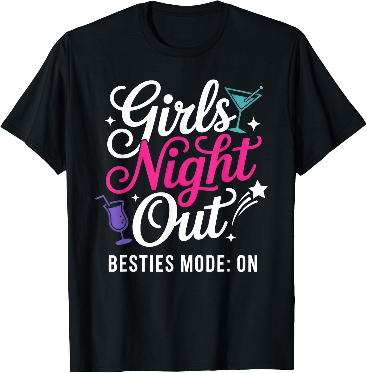 Girls Night Out Cute Matching Party T-Shirt - T-Shirt | Black