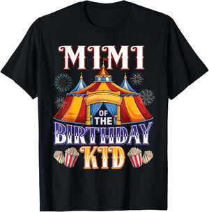 Mimi Of The Birthday Ringmaster Circus Party T-Shirt - T-Shirt | Black