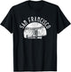 Vintage San Francisco California Skyline Apparel T-Shirt - T-Shirt | Black