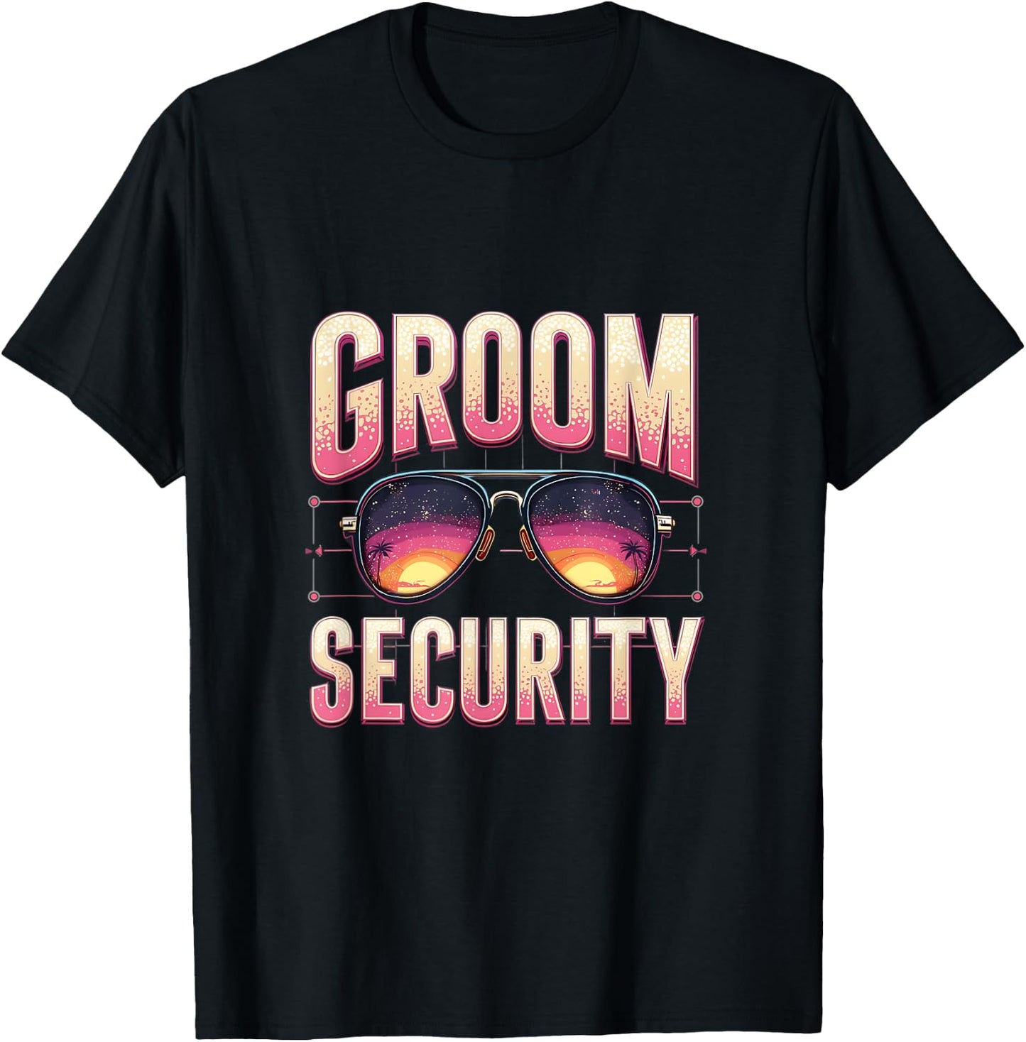 Wedding Groom Safety Bodyguard Escort T-Shirt - T-Shirt | Black