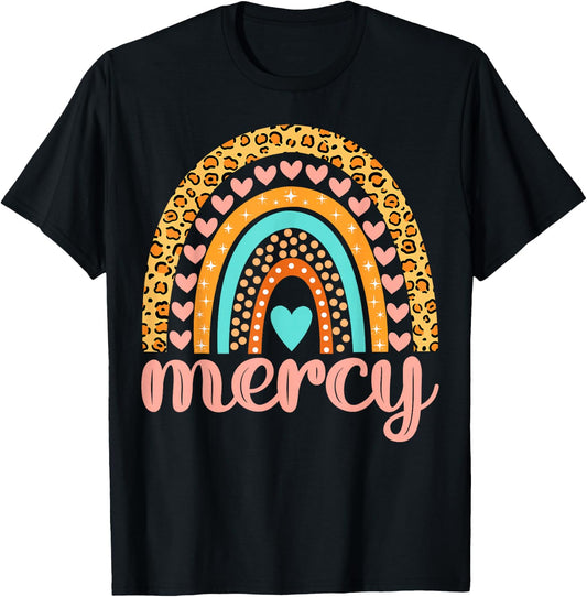 Mercy Mercy Name Birthday Shirt Gift T-Shirt - T-Shirt | Black