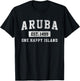 Vintage Varsity Aruba T-Shirt - T-Shirt | Black