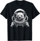 Funny Polar Bear Astronaut Astro Space Suit Mom Dad T-Shirt - T-Shirt | Black