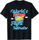 Worlds's Okayest Flight Instructor T-Shirt - T-Shirt | Black