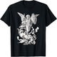 Archangel Saint Michael Fighting the Dragon Catholic T-Shirt - T-Shirt | Black