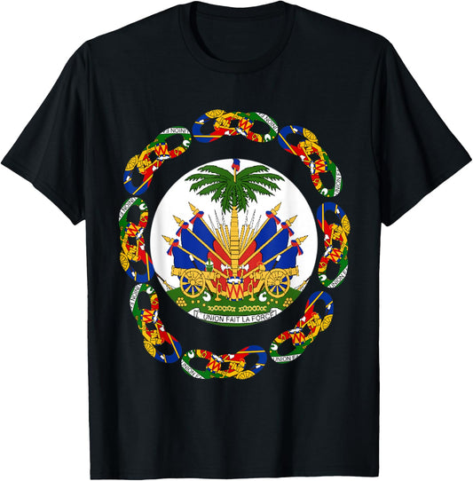 Haitian Pride for Haiti Flag Day Gift Ayiti Chains Zoe T-Shirt - T-Shirt | Black
