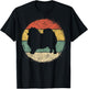 Circular Retro Pomeranian Owner Parents Pompom Dog Mom Women Girls Kids T-Shirt - T-Shirt | Black