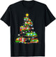 Christmas Tree Vehicles Camping Lover Funny Pajamas Xmas T-Shirt - T-Shirt | Black