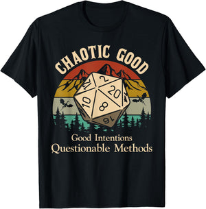 Chaotic good intentions questionable methods T-Shirt - T-Shirt | Black