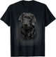 Black Labrador Dad Mom Retriever Lab Owner Dog Lover Cute T-Shirt - T-Shirt | Black